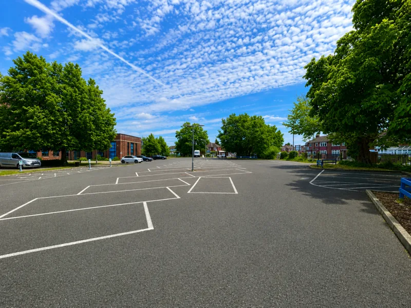 School carpark and grounds kept tidy by Lea Valley Garden Services at Ark John Keats Academy, Enfield